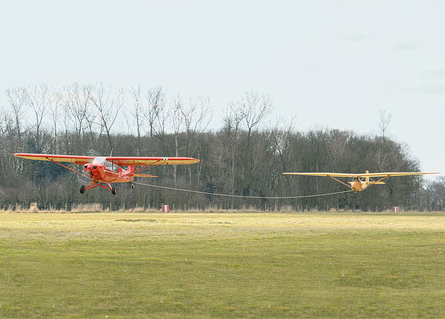 Glider take off a