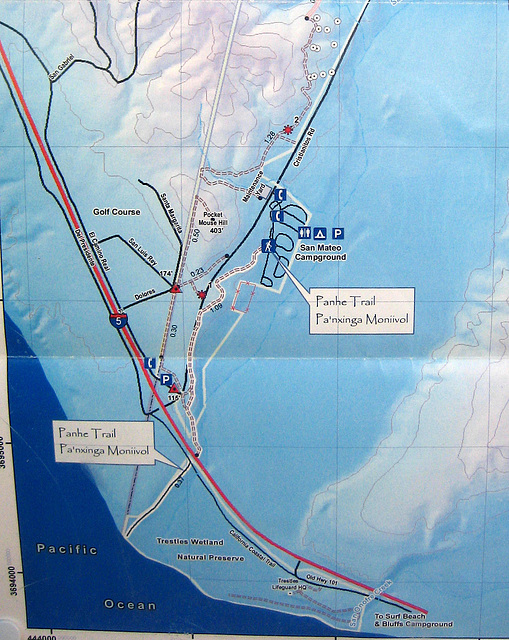 San Mateo Campground Map (9135)