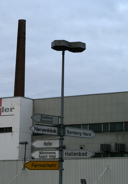 Bamberg - sightseeing signpost