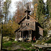 Kapelo en Stožec (Wooden Chapel in Stožec, Šumava Mountains, Czech Republic)