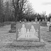 Immaculate heart of Mary cemetery - Churubusco. NY. USA.  March  29th 2009 -  B & W