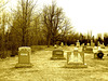 Immaculate heart of Mary cemetery - Churubusco. NY. USA.  March  29th 2009 - Sepia fort