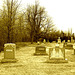 Immaculate heart of Mary cemetery - Churubusco. NY. USA.  March  29th 2009 - Sepia fort