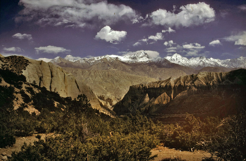 Panorama view from the GhamiLa (pass) 3520 m