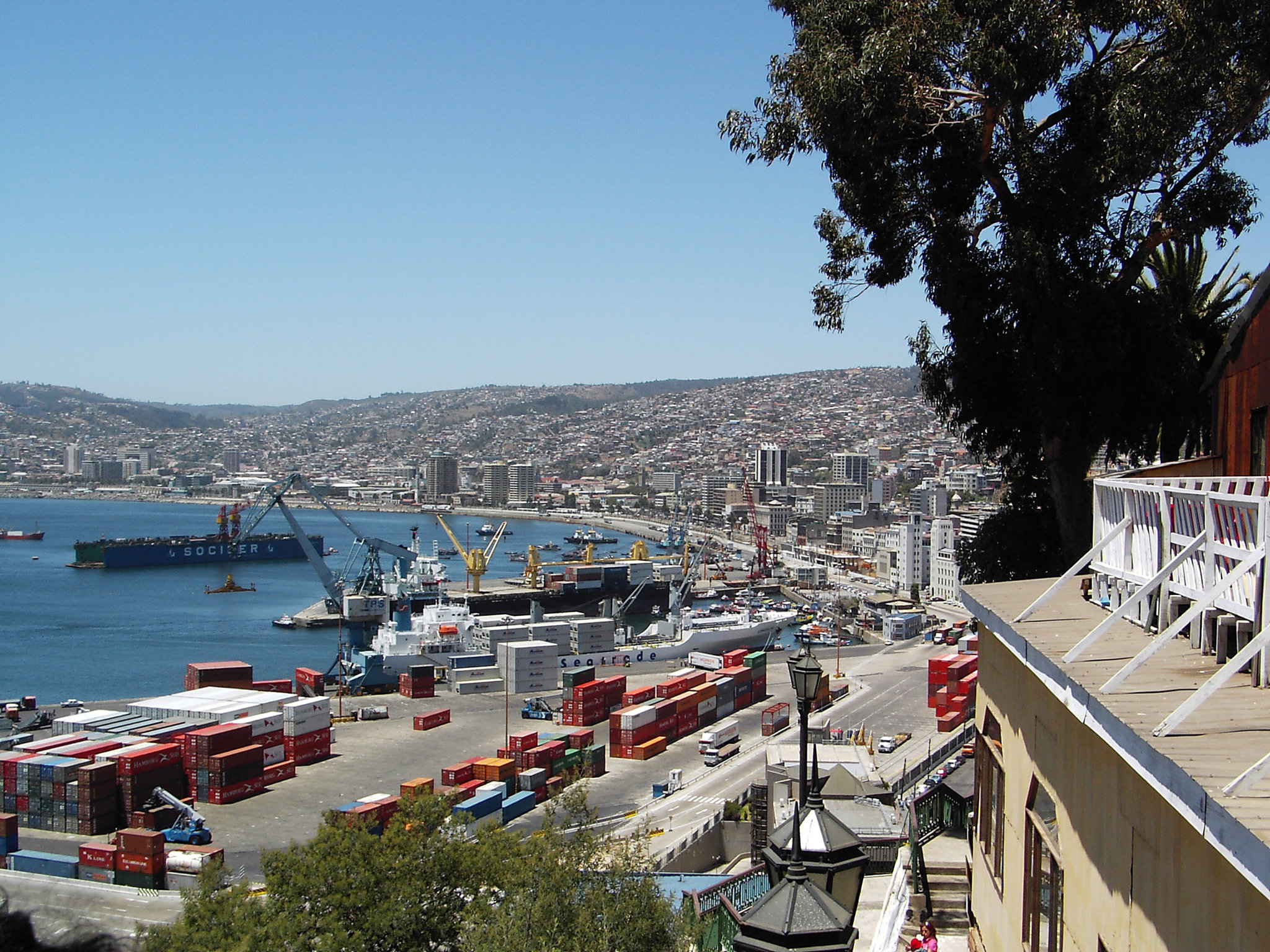 Valparaiso, vu sur le port