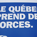 Le Québec qui faiblit en bleu capitaliste / Weaking Quebec in capitalist blue