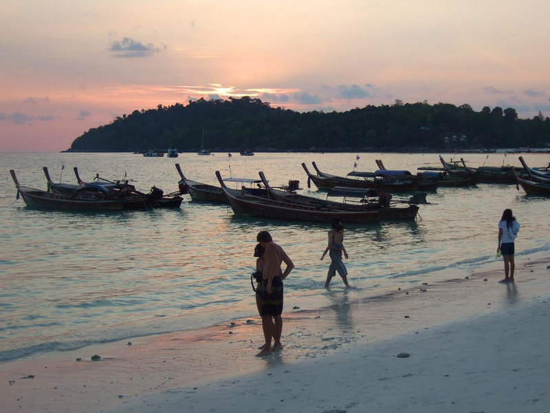 Sunset at Ko Lipe Island Pattaya Beach