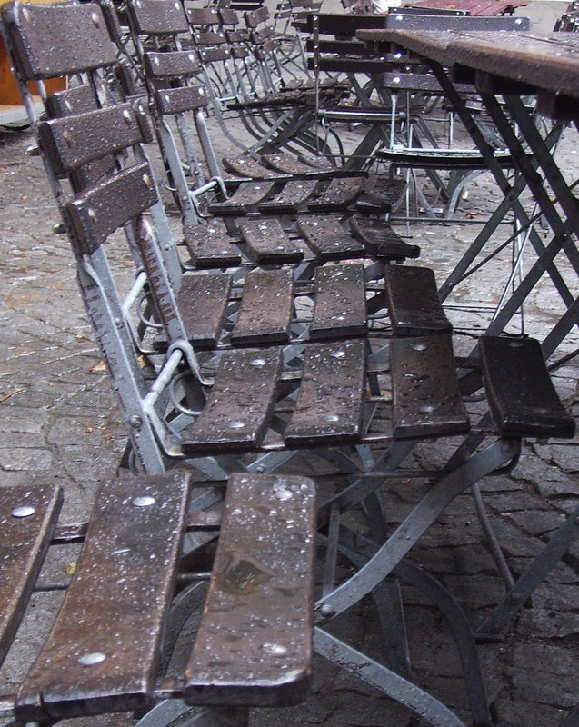 german biergarten in august