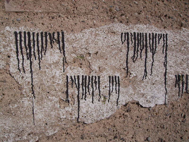 on wall