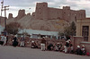 Hairdressers in front of the ancient citadel