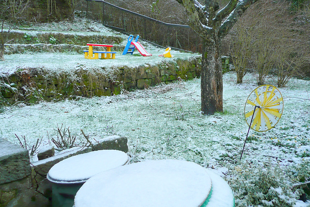 Schnee  am 24. März 2009