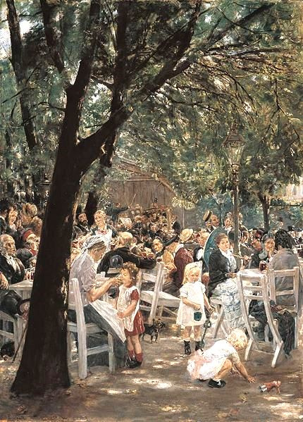 Max Liebermann:  München Biergarten