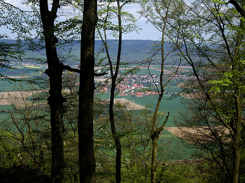 im Hintergrund der kleine Deister mit Osterwald