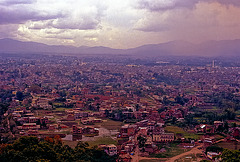 View over Kathmandu from Swayambhunath hill