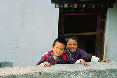 Curious Pupils in Tashigang
