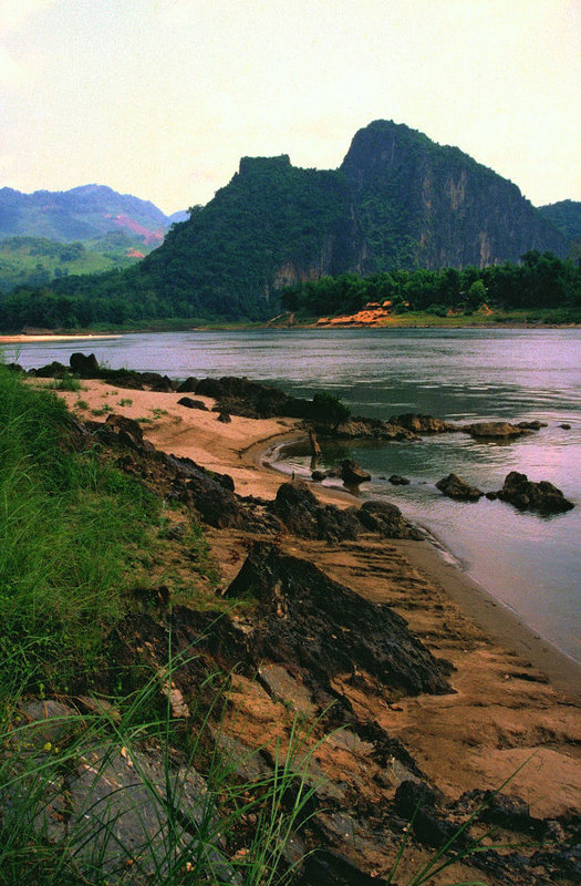 At the river bank near Pak Ou Caves