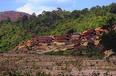 An hill tribes village near Xam Neua