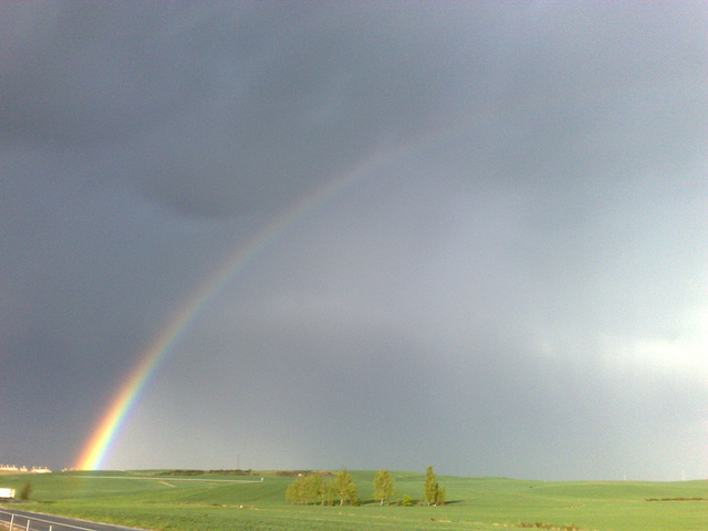 Arco Iris en comarca de Pamplona