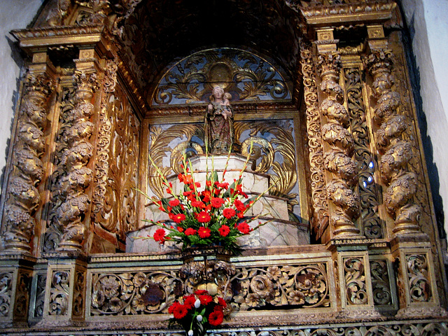 Coimbra (area), Convent of Lorvão, church, rococo altar