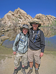 Ari & John at Barker Dam (0630)