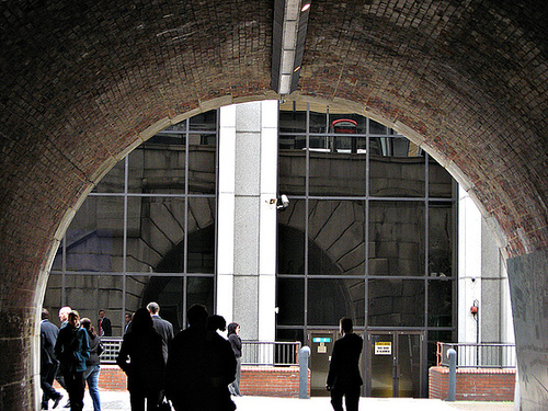 Tunnel mouth reflected