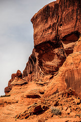 Felswand im Canyon de Chelly