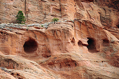 Felswand im Canyon de Chelly