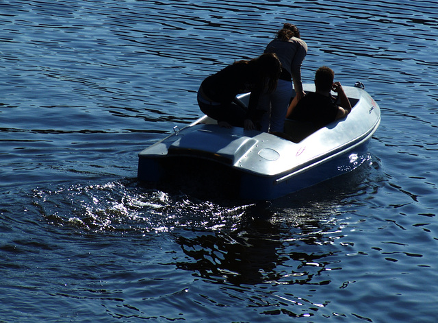 Walk at the Alster lake