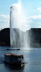 Walk at the Alster lake