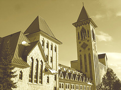 Abbaye St-Benoit-du-lac  /   St-Benoit-du-lac  Abbey -  Quebec, CANADA  -  February  6-7-8 février 2009 - SEPIA