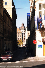 Tower Seen Down Jerusalemska, Picture 2, Prague, CZ, 2007