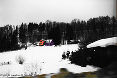 Pink and Purple House, Marshall's oil fake, Lucina nad Nisou, Liberecky Kraj, Bohemia(CZ), 2007