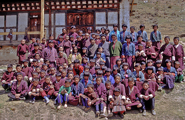 Pupils of the Genekha Primary School