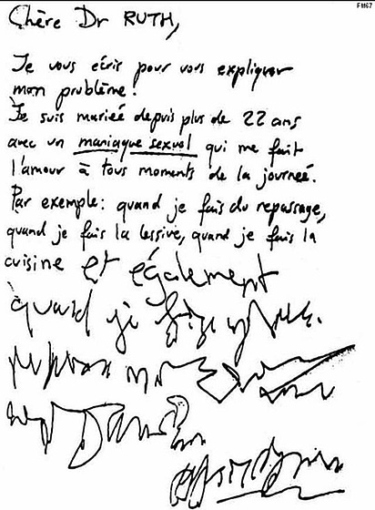 Lettre d'amour au Docteur Ruth