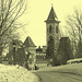 Abbaye / Abbey - St-Benoit-du-lac  /  Québec- CANADA - Février 2009 - Vintage close-up artwork