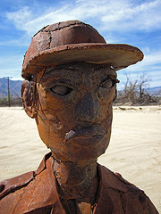 Ricardo Breceda's Farm Worker sculpture in Galleta Meadows Estate (4422)