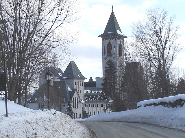 Abbaye St-Benoit-du-lac  / St-Benoit-du-lac  Abbey -  Quebec, CANADA  / 6 février 2009 -  Recadrage  /  Close-up