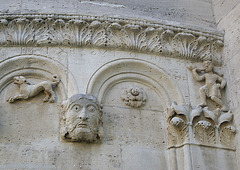 frieze at apse of the romanic catedrale in Koenigslutter ( 1135)