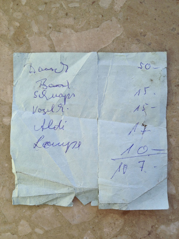 Shopping list
