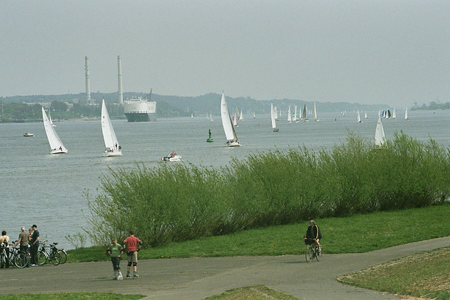 Wochenende an und auf der Elbe