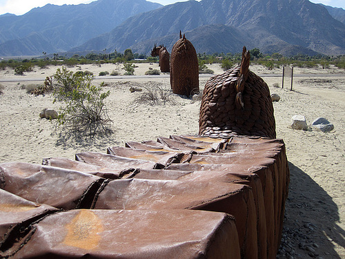 Ricardo Breceda's Dragon sculpture in Galleta Meadows Estate (4475)