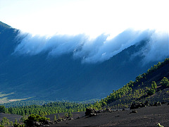 Schauspiel Passatwolken auf La Palma