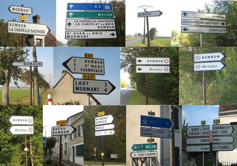 Comment se rendre à Bombon ? Suivez les panneaux !