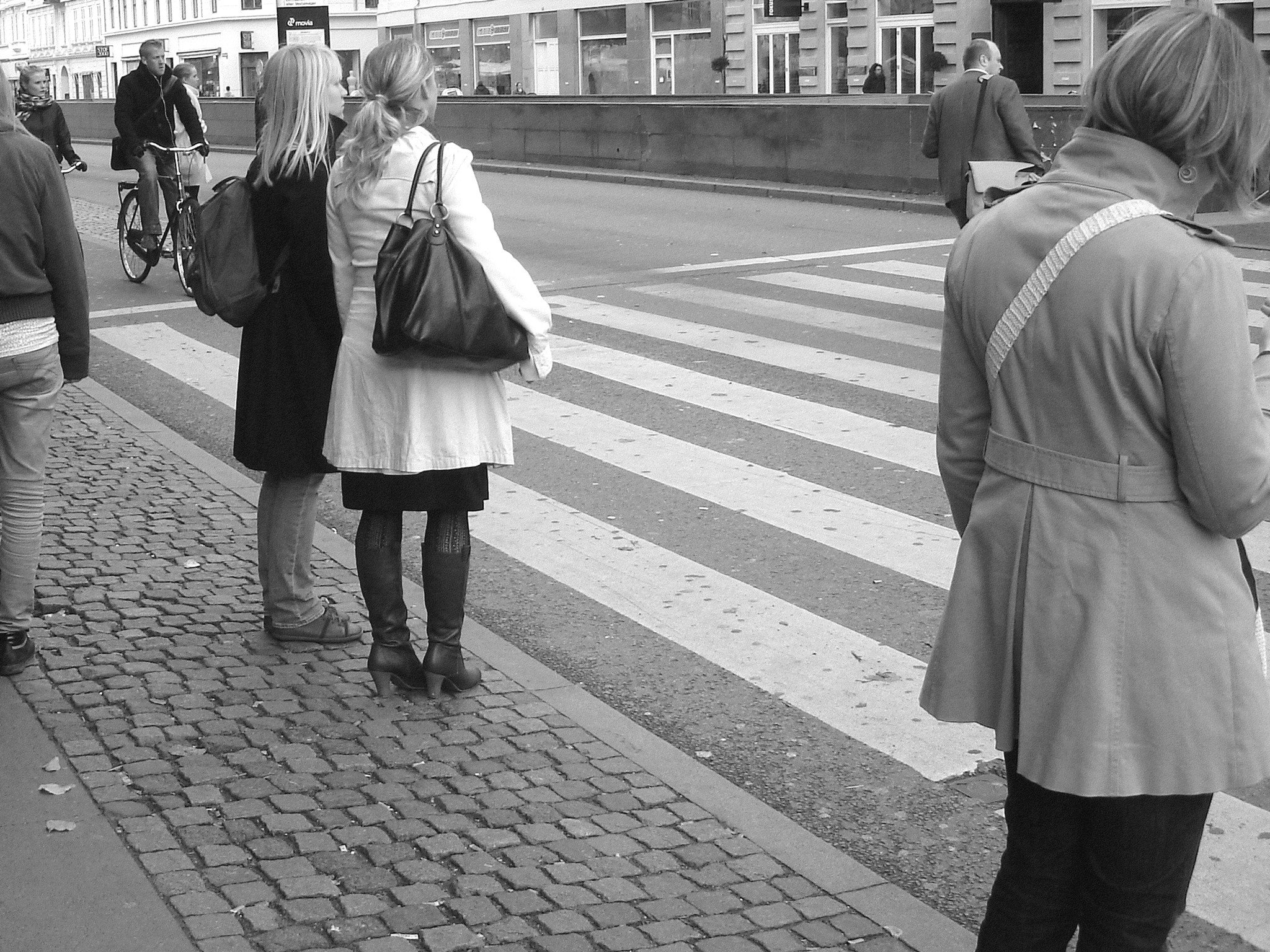 African touch Lady -  Copenhagen.  October 20th 2008. B & W