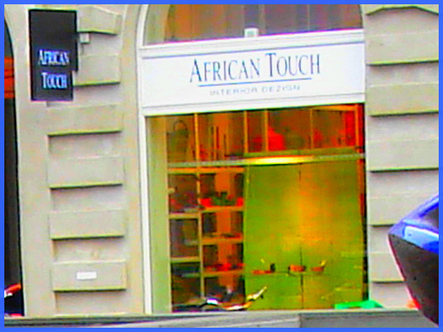 African touch colorful photofilter artwork -  Une touche africaine avec photofiltre - Copenhagen. October 2008.