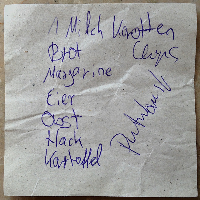 Shopping list