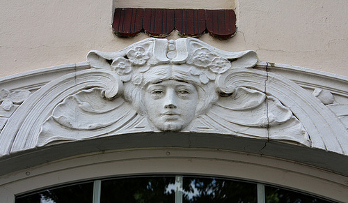 Detail von Jugendstilfenster
