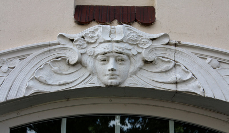 Detail von Jugendstilfenster