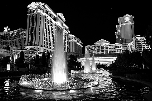 Las Vegas  in B&W