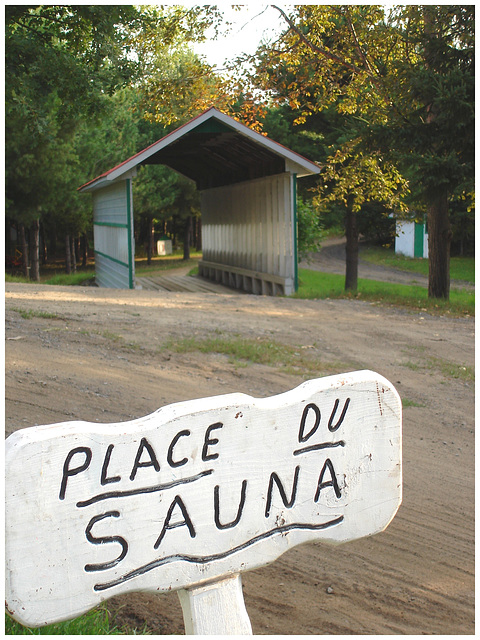 Solitude Ste-Françoise / Ste-Françoise de Lotbinière - Québec, CANADA / Former sauna -  L'ancien Sauna.